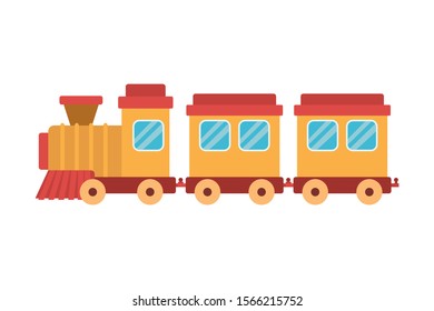 train design, Toy childhood play fun kid game gift and object theme Vector illustration