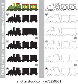 Train with different shadows to find the correct one, compare and connect object with it true shadow, the educational kid game with simple gaming level.