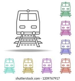 a train dusk icon. Elements of Summer holiday & Travel in multi color style icons. Simple icon for websites, web design, mobile app, info graphics