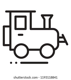 A train engine is notioning to locomotive icon 