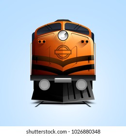 Train Engine Vector Design 