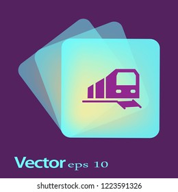 train flat icon