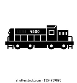 Train flat illustration on white