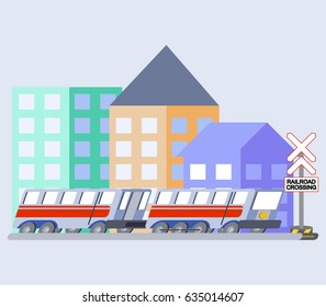 Train Flat Skew Icon