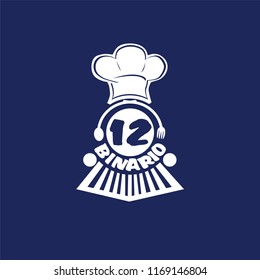 Train Food Chef Logo Icon Vector Template