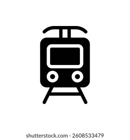 Train Glyph Icon. Train Icon
