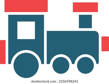 Train Glyph Two Color Icon For Personal And Commercial Use.
