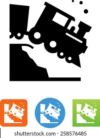 Train going off the tracks icon