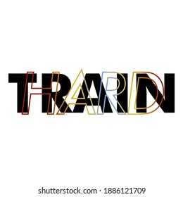 Train hard abstract gradients,Graphic design print t-shirts sport,vector,poster,card