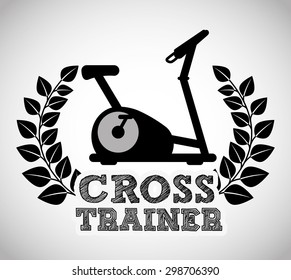 train hard design, vector illustration eps10 graphic 