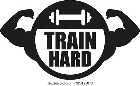 Train hard muscle bodybuilding