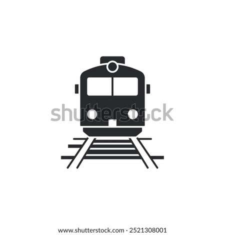 Train icon. ancient train front view symbol template for graphic and web design collection logo vector illustration