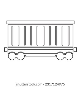 train icon, train carriage vector template illustration logo design