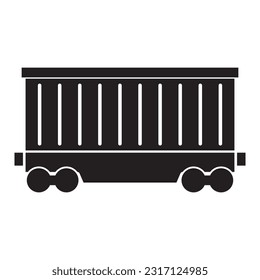 train icon, train carriage vector template illustration logo design