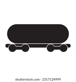 Zugsymbol, Zugwagen, Vektorgrafik-Logo-Design
