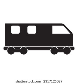 train icon, train carriage vector template illustration logo design