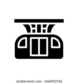 Train Icon , Communication Transportation Emblem Isolated Illustration , Template Logo Design Outline Solid Background White
