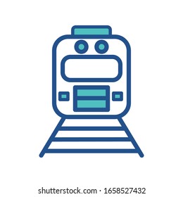 diseño de icono de tren, colección de iconos de estilo plano
