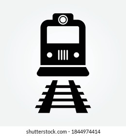Train icon design, railway icon design vector 