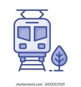 Train icon design, ready to use isolated on white background
