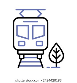 Train icon design, ready to use isolated on white background