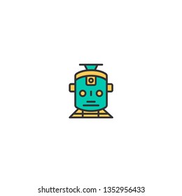 Train icon design. Transportation icon vector illustration