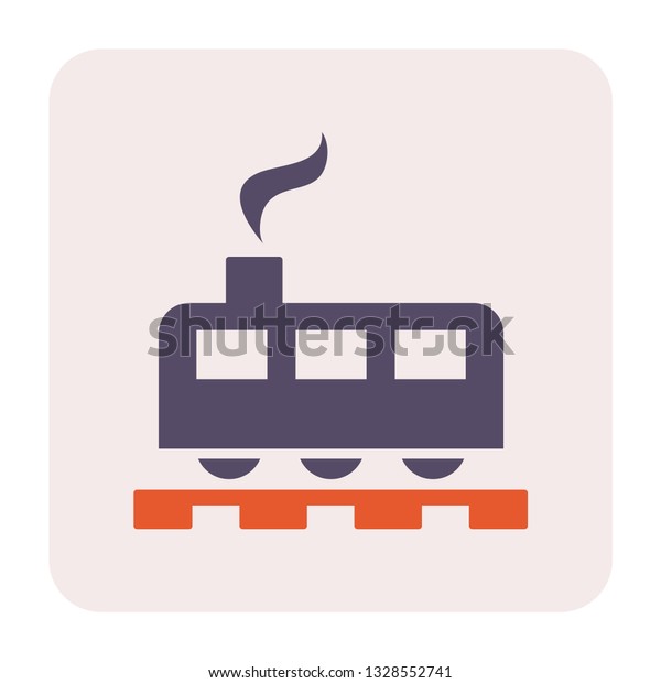 Train icon design for transportation\
work, 64x64 perfect pixel and editable\
stroke.
