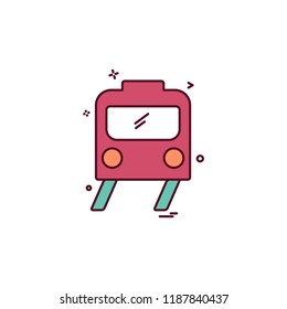 Train icon design vector 