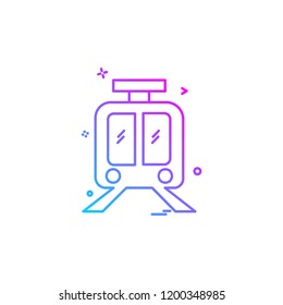 Train icon design vector