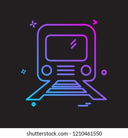 Train icon design vector