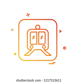 Train icon design vector