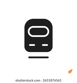 train icon is designed in a visually appealing and easily recognizable style. It’s suitable for various visual needs such as apps, presentations, digital media, or other graphic design projects.