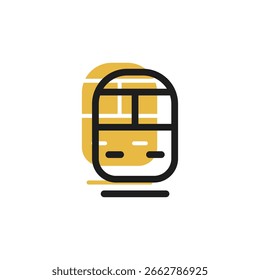 o ícone do comboio foi concebido num estilo visualmente atraente e facilmente reconhecível. É adequado para várias necessidades visuais, como aplicativos, mídia digital ou outros projetos de design gráfico