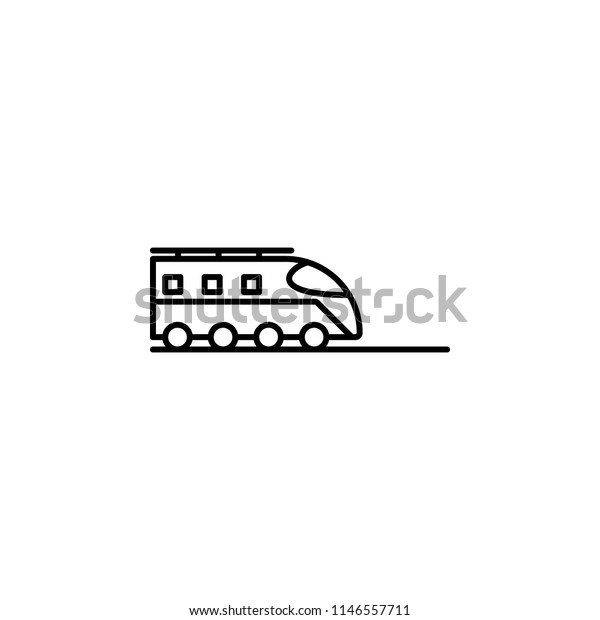 train icon. Element of intelligence icon for\
mobile concept and web apps. Thin line train icon can be used for\
web and mobile on blue\
background
