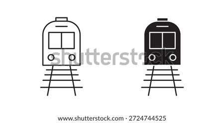 Train icon. filled flat sign for mobile concept and web design
