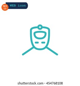 Train icon Flat.