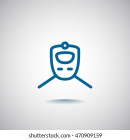 Train icon Flat.