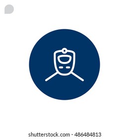 Train icon Flat.