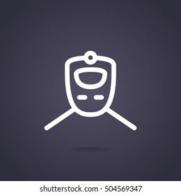 Train icon Flat.