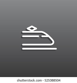 Train icon Flat.