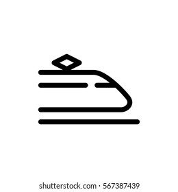 Train icon Flat.