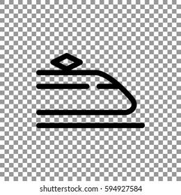 Train icon Flat.
