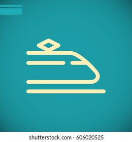 Train icon Flat.