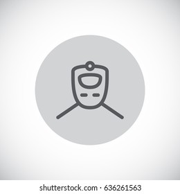 Train icon Flat.