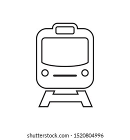 Train icon flat design. Modern Transportation sign. vector illustration