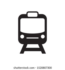 Train icon flat design. Modern Transportation sign. vector illustration