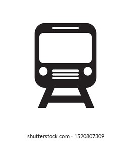 Train icon flat design. Modern Transportation sign. vector illustration