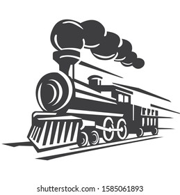  Train Icon Flat Graphic Design vector art illustration
