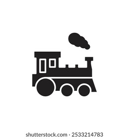 Icono de tren Ilustración de línea plana