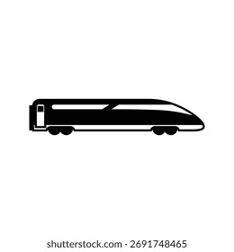Icono de tren en estilo plano. Ilustración vectorial del metro sobre fondo aislado. Concepto de negocio de la señal del transporte.